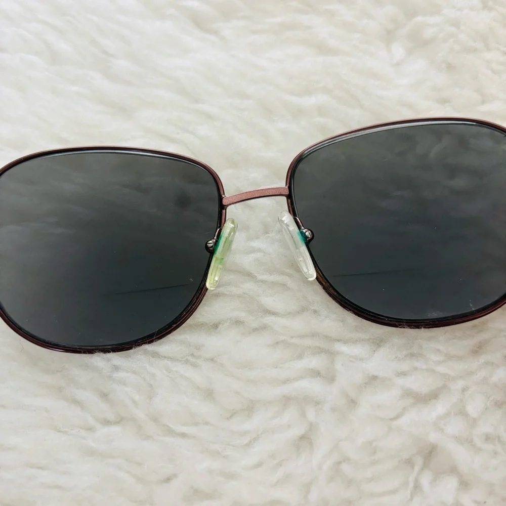 Revlon R2 6002 Vintage Brown Metal Marble Plastic Unisex Glasses Frame Only